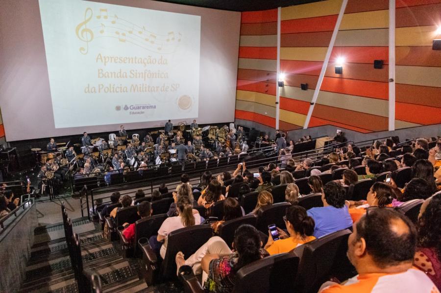 Guararema recebe pela segunda vez a Banda Sinfônica da Polícia Militar