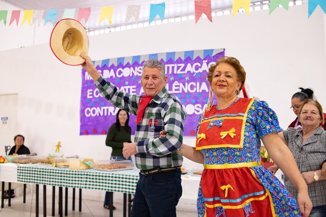 Festa junina anima o Centro de Convivência do Idoso em Guararema
