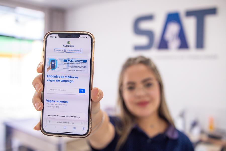 SAT de Guararema divulga 91 vagas de emprego nesta semana