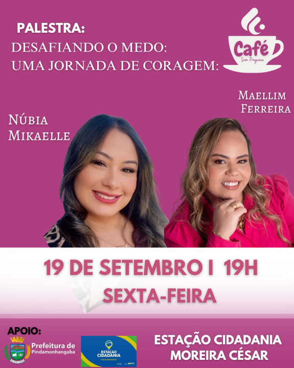 Palestra: Desafiando o medo:  Uma jornada de coragem
