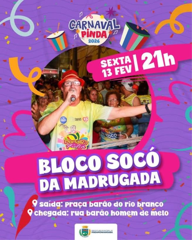 Carnaval Pinda 2026- Socô da Madrugada