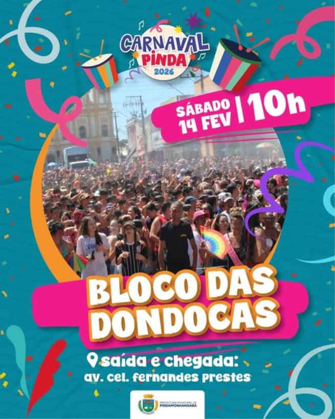 Carnaval Pinda 2026 - Bloco das Dondocas