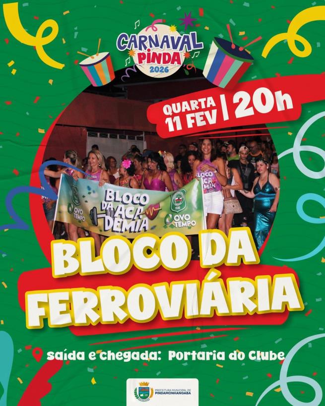 Carnaval Pinda 2026 - Bloco da Ferroviária
