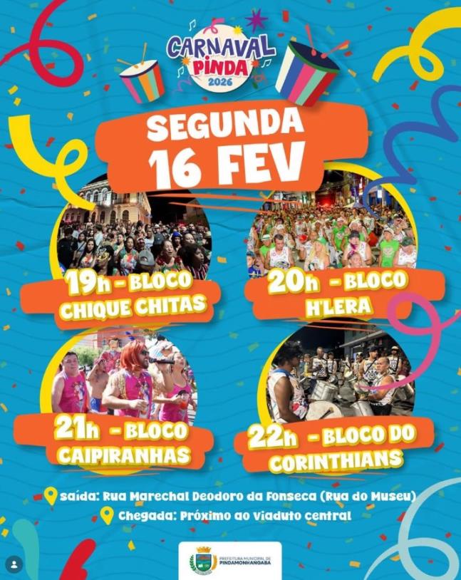 Carnaval Pinda 2026 - Segunda de Carnaval