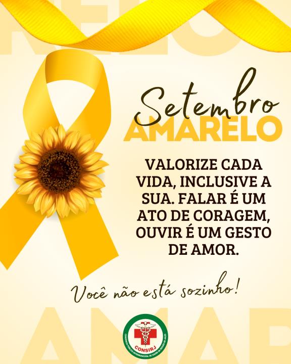 🌻 Setembro Amarelo 💛