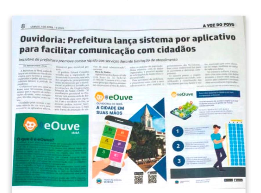 Prefeitura de Ibirá lança eOuve
