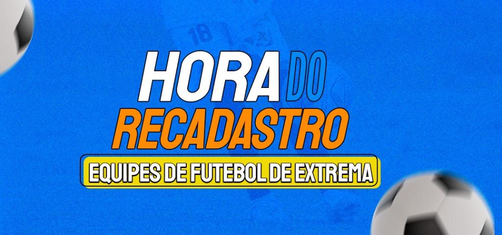 Dirigentes das equipes de futebol de Extrema são convocados a realizar o recadastro municipal até o dia 30 de janeiro