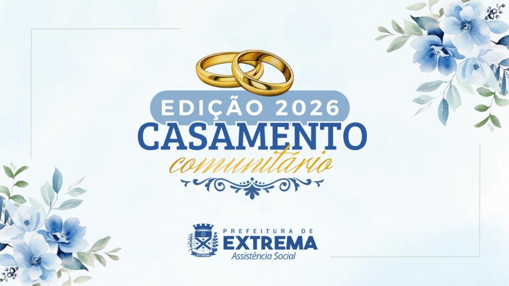 Laços de Amor e Cidadania: 5ª edição do Casamento Comunitário é confirmada e vai oficializar a união de 40 casais de Extrema