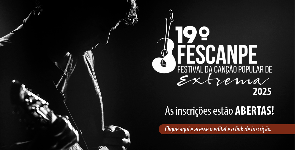 Inscrições abertas: Secretaria de Cultura lança 19ª edição do FESCANPE com premiação total de R$ 24 mil e apresentação do cantor Pedro Mariano