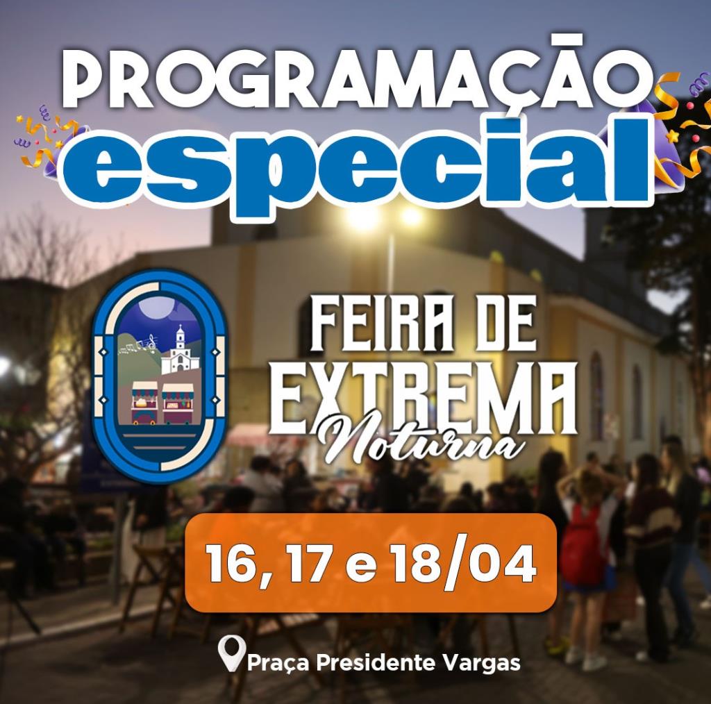 Programação estendida da Feira Noturna amplia opções de lazer aos moradores e demais turistas entre os dias 16 e 18 de abril