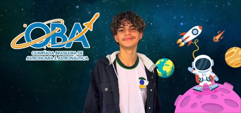 Estudante de Extrema avança para seletiva da fase internacional da Olimpíada Brasileira de Astronomia e Astronáutica e sonha em levar o nome da cidade para o mundo