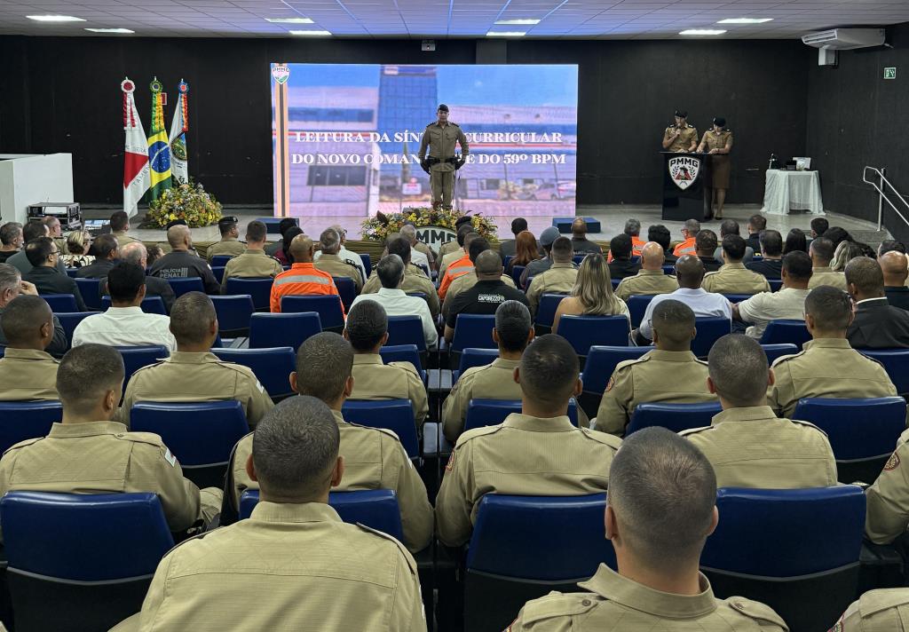 Ten Cel Daniel Costa Prado é empossado como novo Comandante do 59º BPM durante Solenidade de Passagem do Comando em Extrema