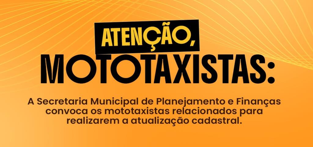 Arrecadação Fazendária Municipal convoca oito mototaxistas de Extrema para regularização cadastral