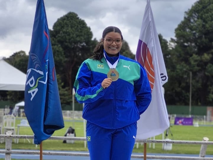 Atleta de Taubaté, Samanta Santos conquista medalha de ouro no Pan-Americano Sub-20 na Colômbia