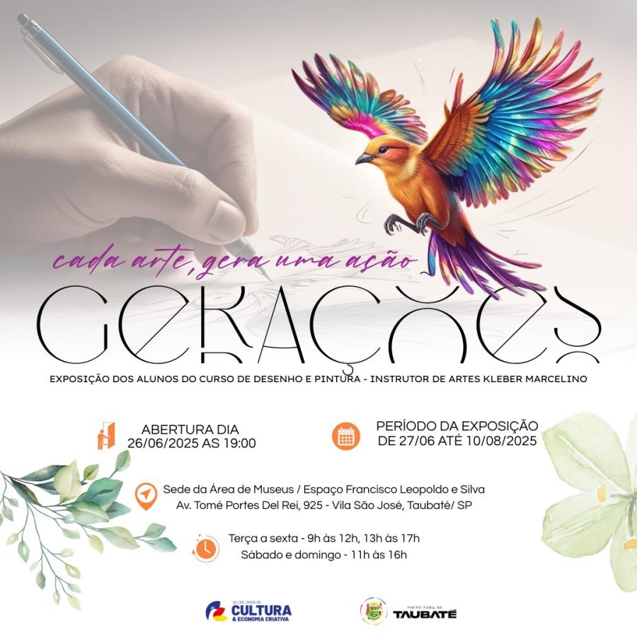 Exposição "GerAções - cada arte, gera uma ação"