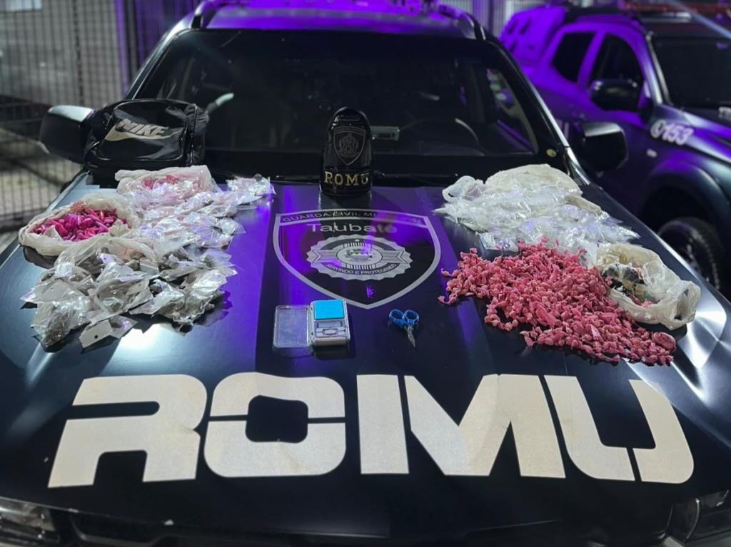 Ronda ostensiva da GCM apreende mais de 2 mil porções de drogas após denúncia