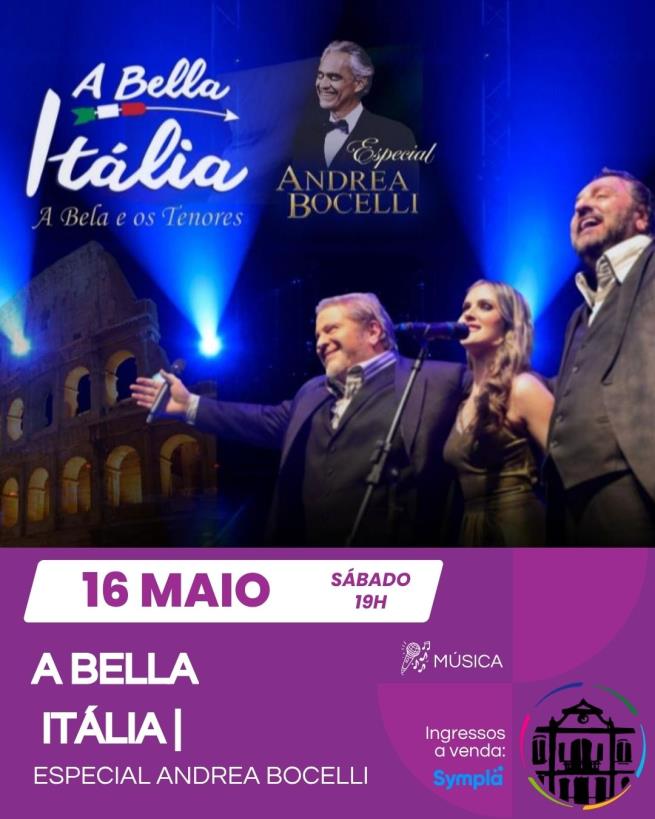 A BELLA ITÁLIA - ESPECIAL ANDREA BOCELLI