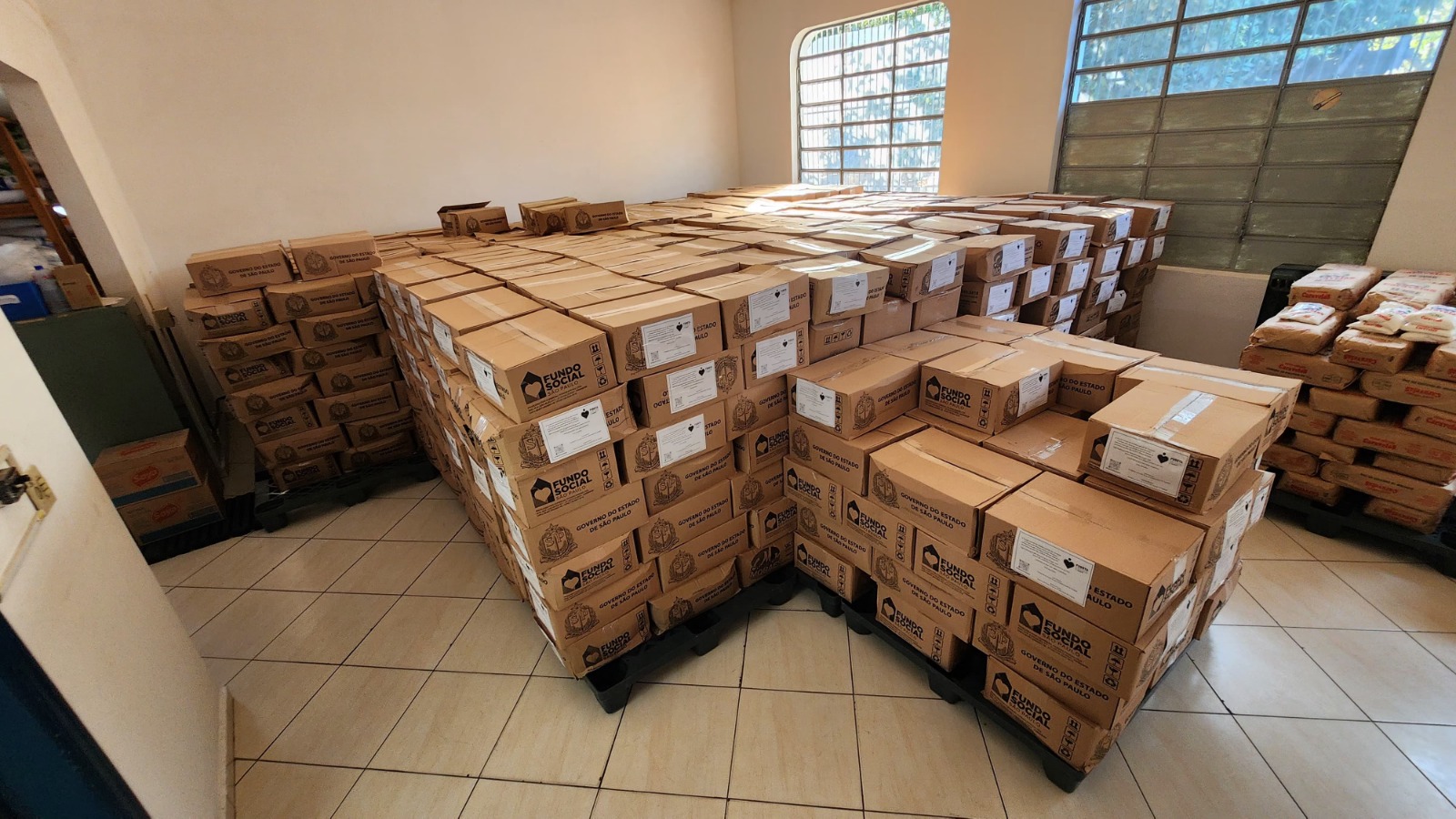 Fussta recebe 1.000 cestas básicas do Fundo Social do Estado e inicia distribuição