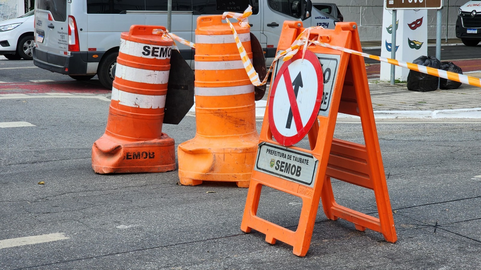 Obras causam interdições no trânsito de Taubaté no final de semana