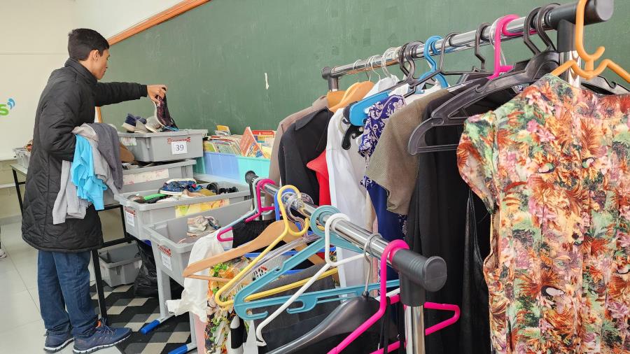 Fundo Social realiza nova edição do Armário Solidário, em escola do Jardim Continental