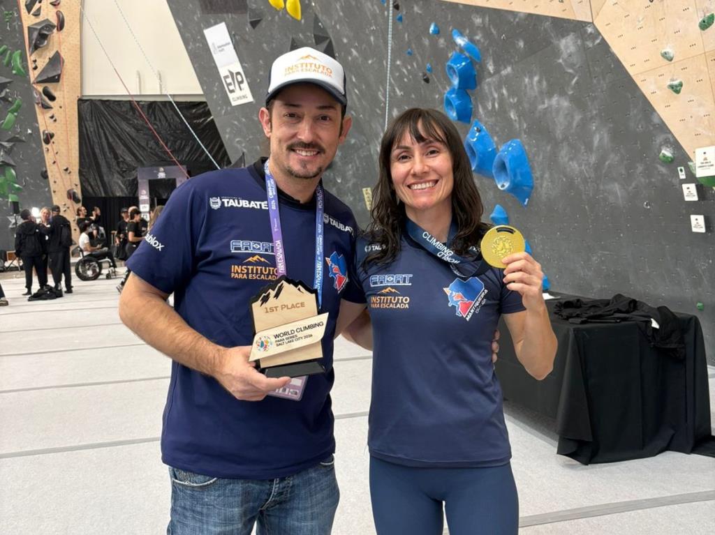 Atleta da equipe de Taubaté, Marina Dias conquista ouro em etapa da Copa do Mundo de Paraescalada nos Estados Unidos