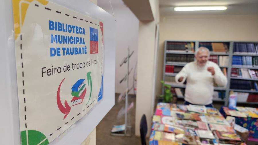 Biblioteca Municipal de Taubaté promove nova edição da Feira de Troca de Livros nesta sexta