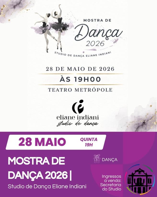 DANÇA:  Mostra de Dança - 1º semestre
