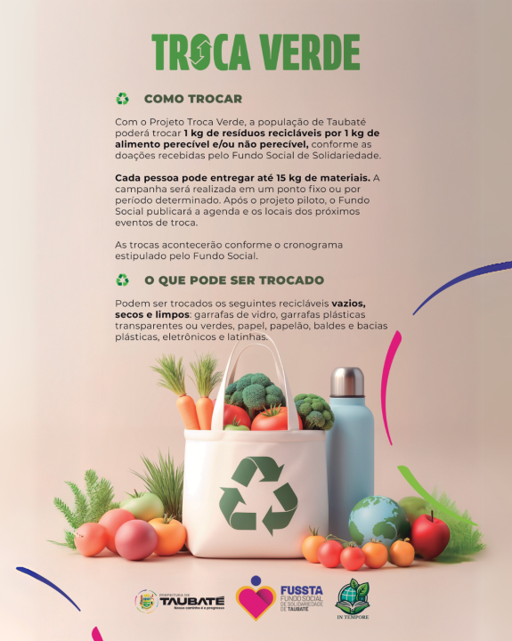 Fundo Social lança Troca Verde, projeto com foco em sustentabilidade e segurança alimentar