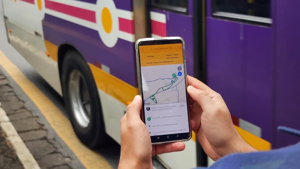 Aplicativo permite monitorar localização dos ônibus do transporte coletivo de Taubaté em tempo real