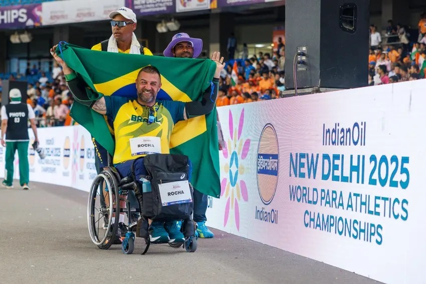 Paratleta de Taubaté, André Rocha conquista medalha de prata no Mundial da Índia