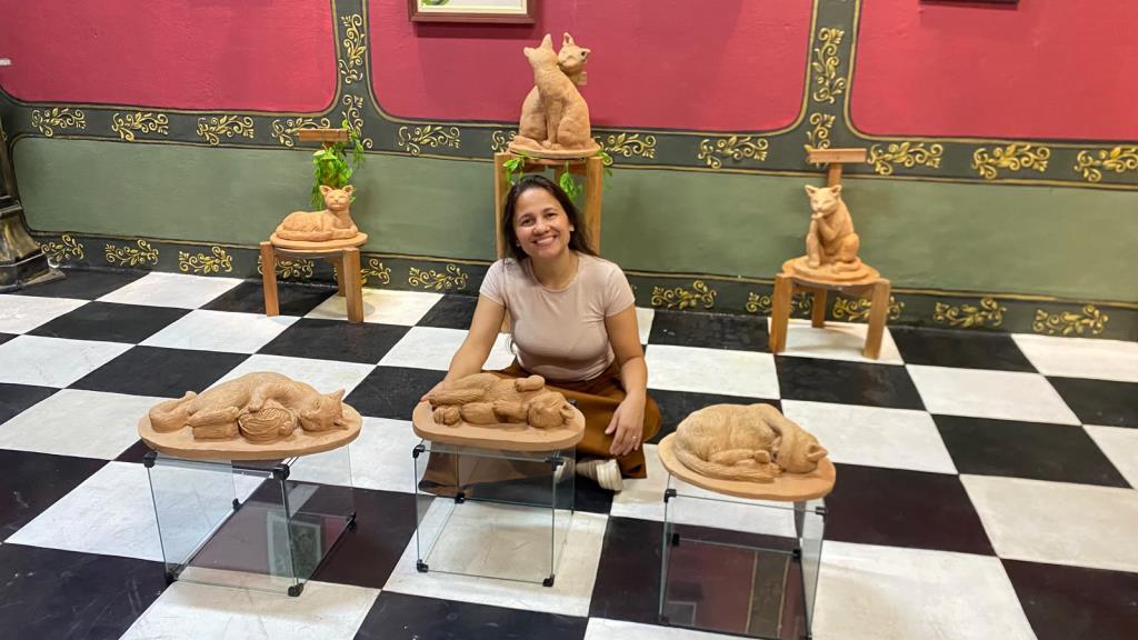 Centro Cultural recebe exposição com pinturas e esculturas em argila