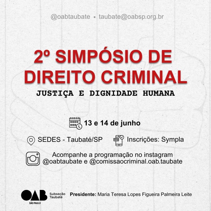 II Simpósio Direito Criminal