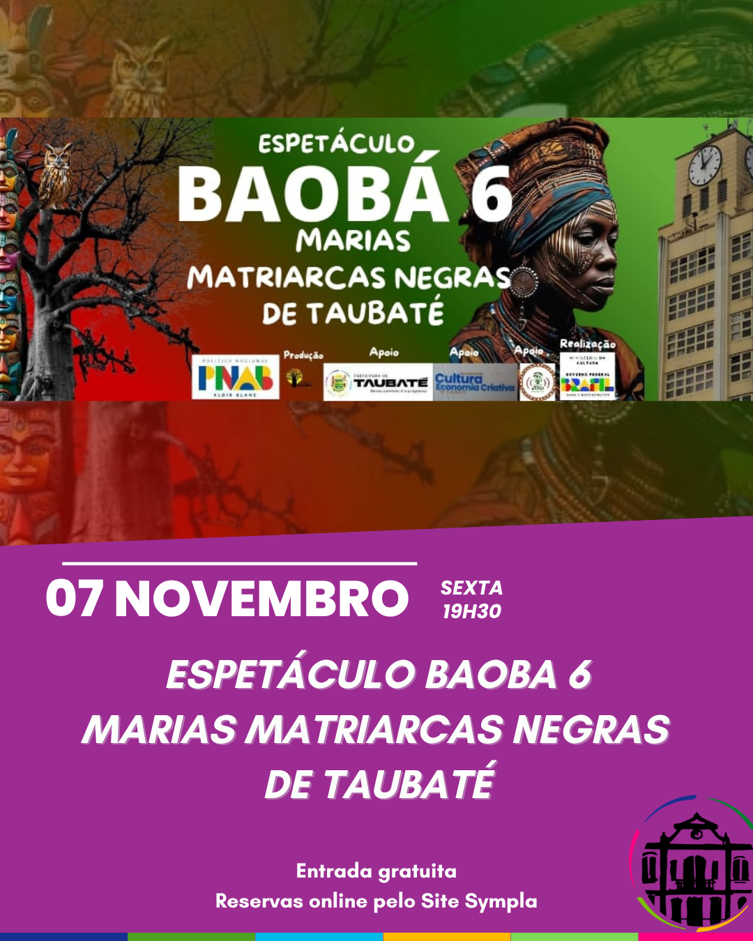 TEATRO: Baobá 6 - Marias Matriarcas Negras de Taubaté