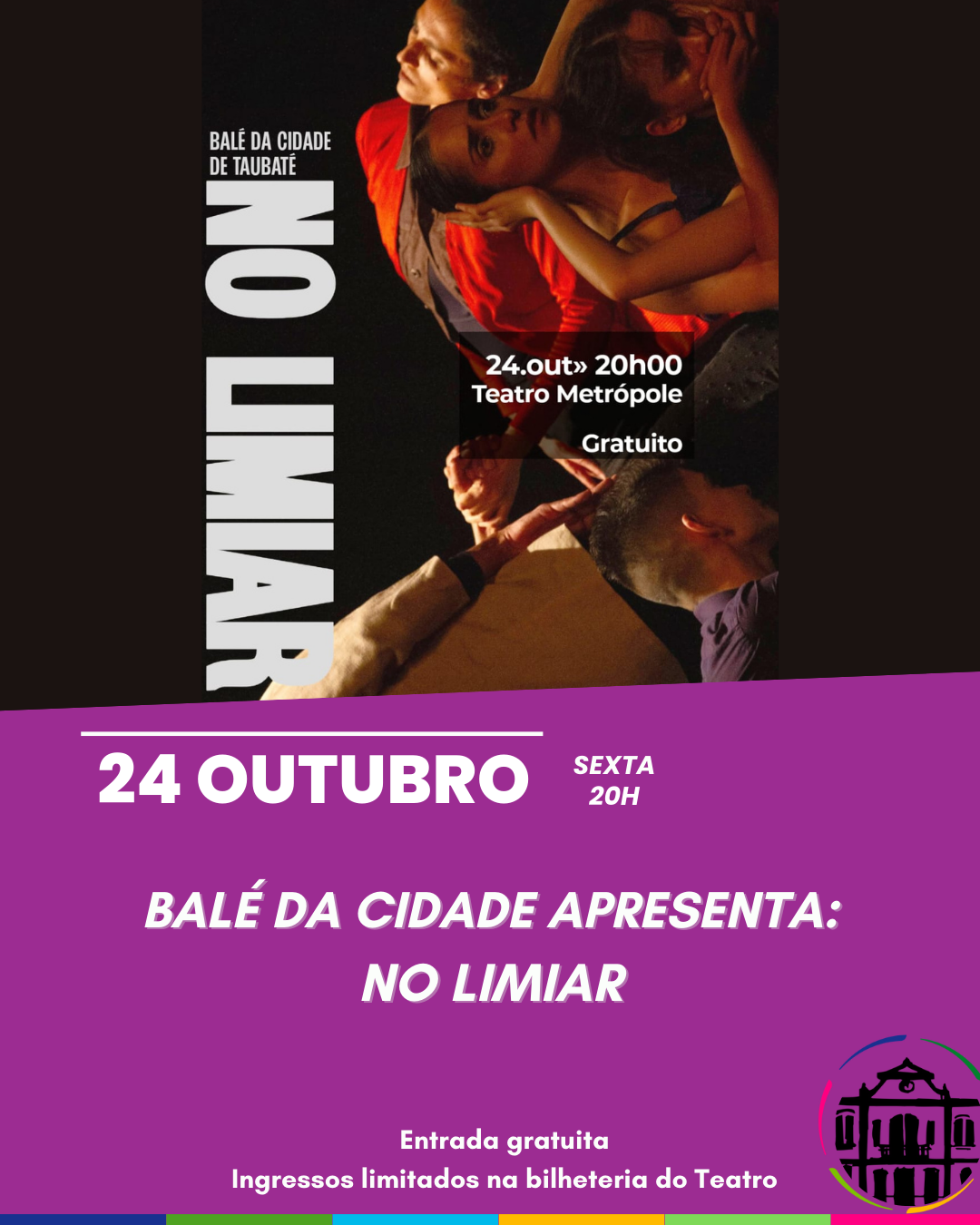 DANÇA: Balé da Cidade de Taubaté - No Limiar