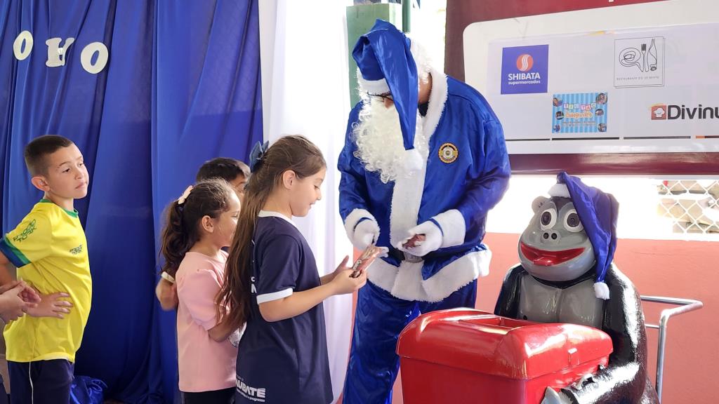 Evento “Natal Azul” da Guarda Civil leva magia natalina a cerca de 200 crianças no Caieiras