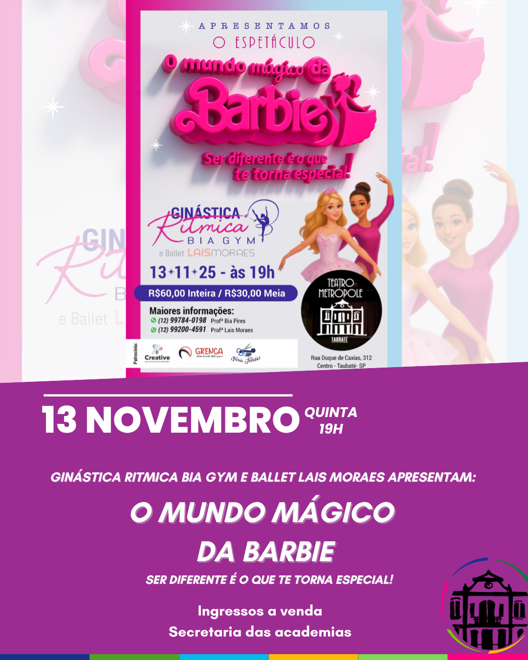 DANÇA: O Mundo Mágico da Barbie - Ginástica Rítmica Bia Gym