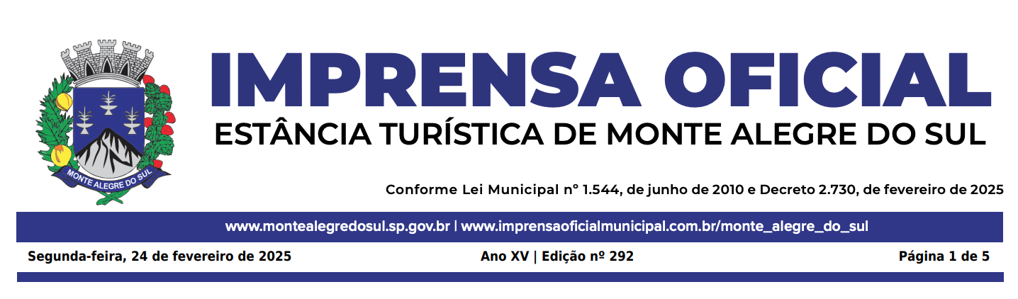 Edição 292 do dia 24 de fevereiro de 2025