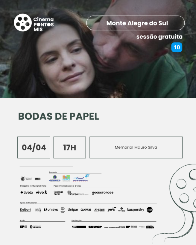Filme gravado em Monte Alegre do Sul é destaque na Sessão Pontos MIS deste sábado (04/04)
