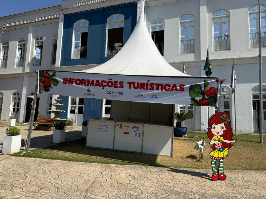 Festa do Morango tem tenda de Informações Turísticas pela primeira vez