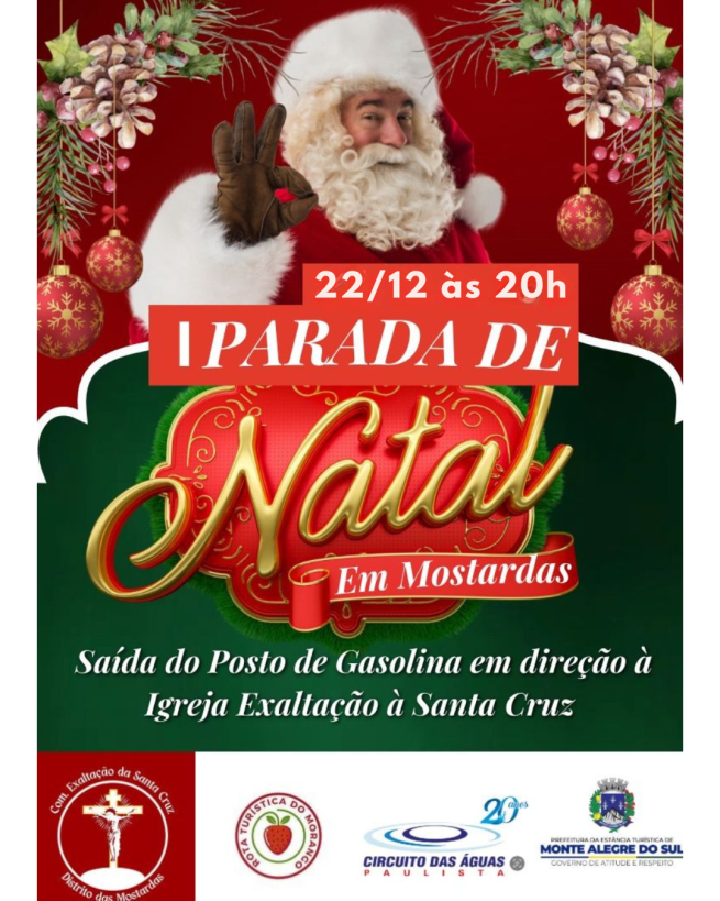 Mostardas recebe sua I Parada de Natal no dia 22 de dezembro