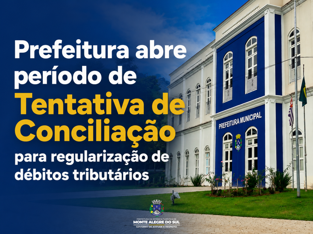 Prefeitura abre período de Tentativa de Conciliação para regularização de débitos tributários
