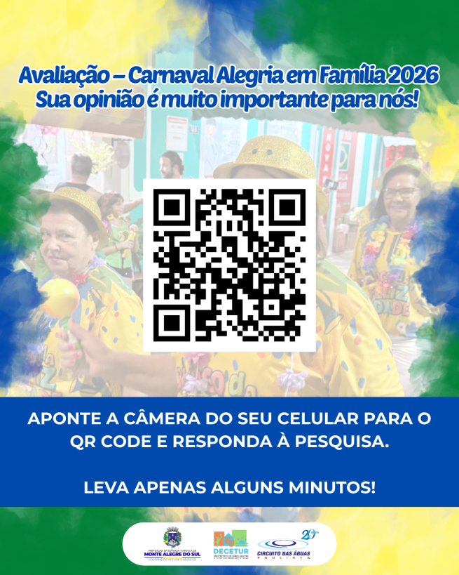 Avaliação – Carnaval Alegria em Família 2026