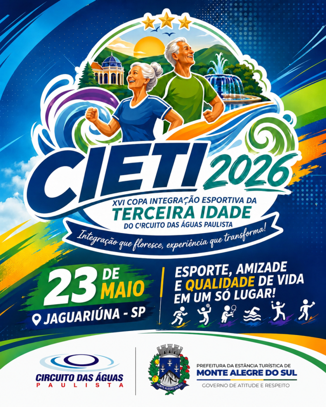 Feliz Idade de Monte Alegre do Sul participa da 16ª Copa Integração Esportiva da Terceira Idade