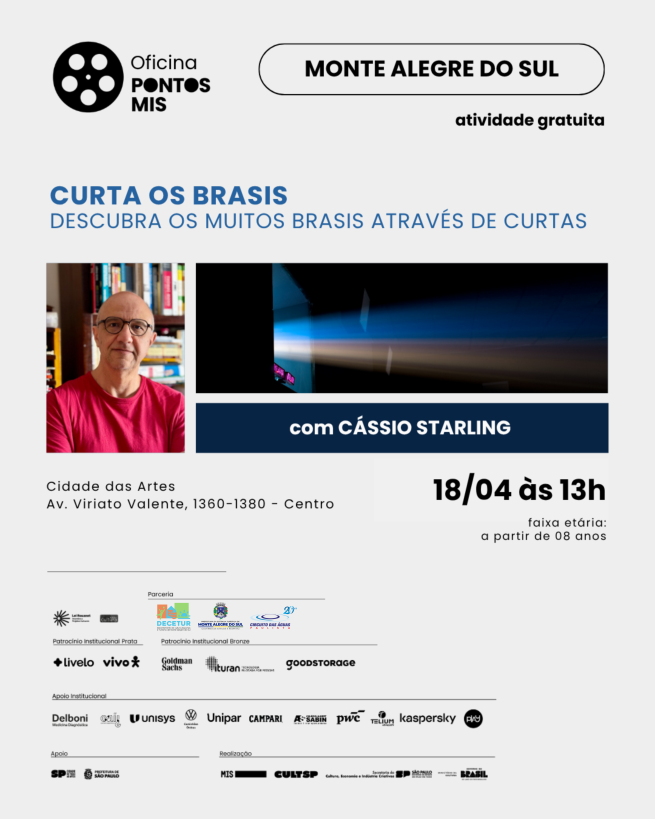 Prefeitura abre inscrições para oficina “Curta os Brasis” na Cidade das Artes