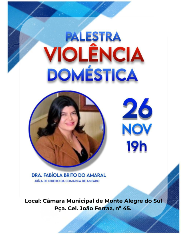Prefeitura realiza palestra sobre violência doméstica nesta quarta-feira (26/11)