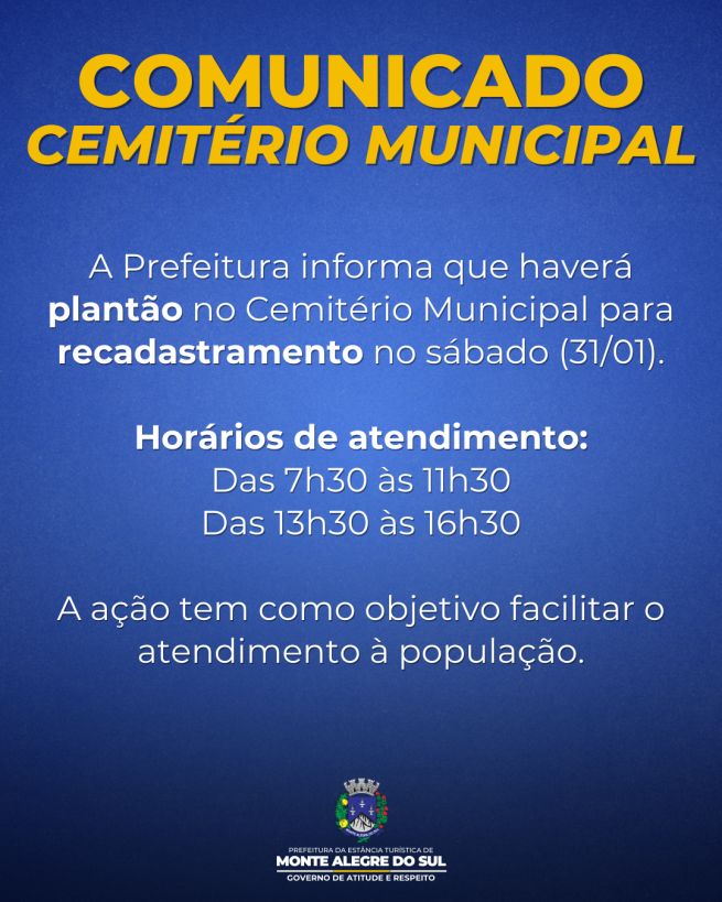 Comunicado – Cemitério Municipal