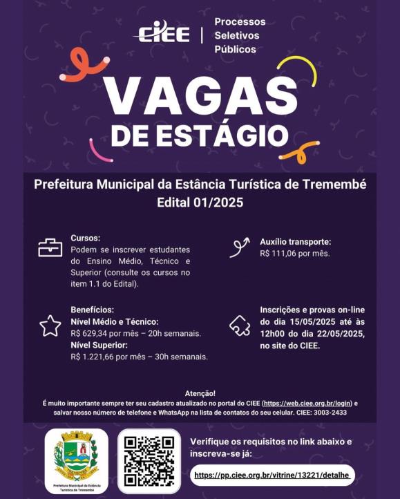 PROCESSO DE SELEÇÃO PÚBLICA DE ESTAGIÁRIOS