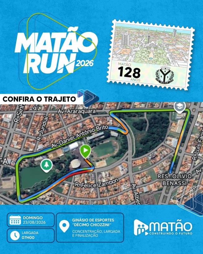 Vem aí a 2ª edição da Matão RUN!