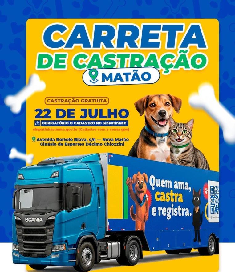 Atenção, tutores! Prefeitura de Matão reforça orientações para castração de cães e gatos