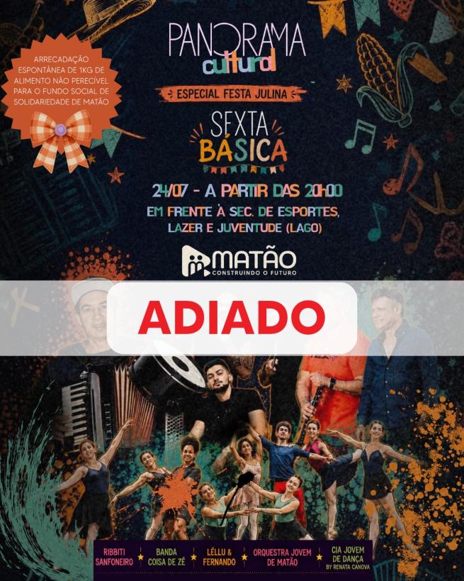 Atenção - Evento Adiado!